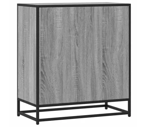 Kumode, Pelēka Koka, 68X35X76 Cm, Inženierijas Koks, Metāls Vidaxl