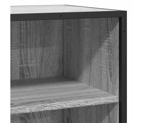 Kumode, Pelēka Koka, 68X35X76 Cm, Inženierijas Koks, Metāls Vidaxl