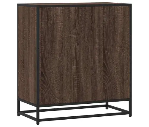 Puhvetkapp Pruun Tamm 68X35X76 Cm Engineered Wood And Metal