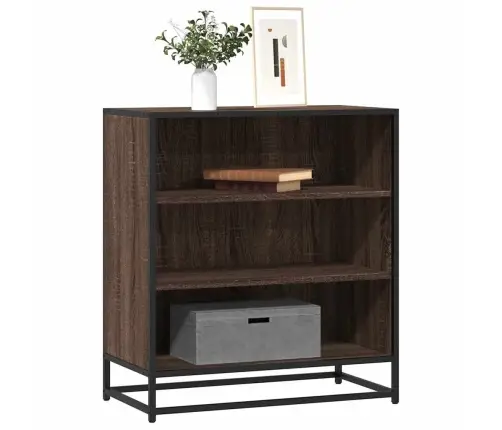 Puhvetkapp Pruun Tamm 68X35X76 Cm Engineered Wood And Metal