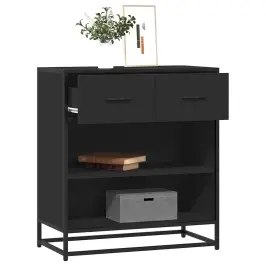 Kumode, Melns, 68X35X76 Cm, Inženierijas Koks Vidaxl