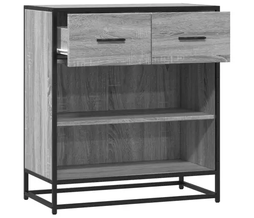 Kumode, Pelēka Koka, 68X35X76 Cm, Inženierijas Koks Vidaxl