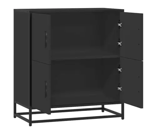 Puhvetkapp, Must, 68X35X76 cm Tehispuit