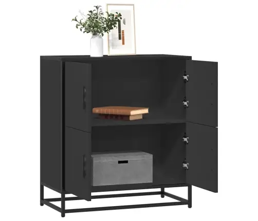 Puhvetkapp, Must, 68X35X76 cm Tehispuit