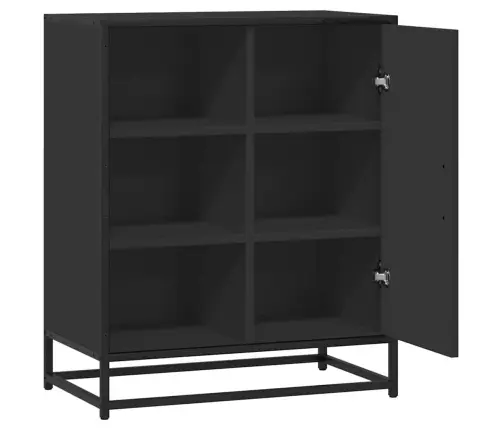 Kumode, Melna, 62X35X76 Cm, Inženierijas Koks Vidaxl