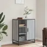 Kumode, Pelēka Ozolkoka, 62X35X76 Cm, Inženierijas Koks Vidaxl