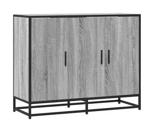 Kumode, Pelēka Ozolkoka, 62X35X76 Cm, Inženierijas Koks Vidaxl