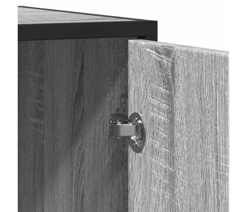 Kumode, Pelēka Ozolkoka, 62X35X76 Cm, Inženierijas Koks Vidaxl