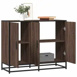 Kumode, Ozolkoka Krāsa, 94X35X76 Cm, Inženierijas Koks Vidaxl