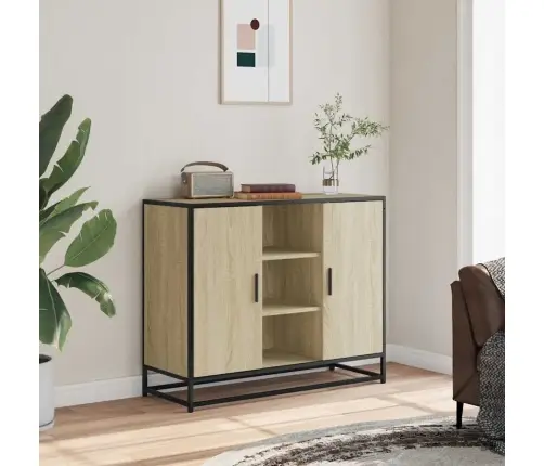 Kumode, Ozolkoka Krāsa, 92X35X76 Cm, Inženierijas Koks Vidaxl Kumode, Ozolkoka Krāsa, 92X35X76 Cm, Inženierijas Koks Vidaxl