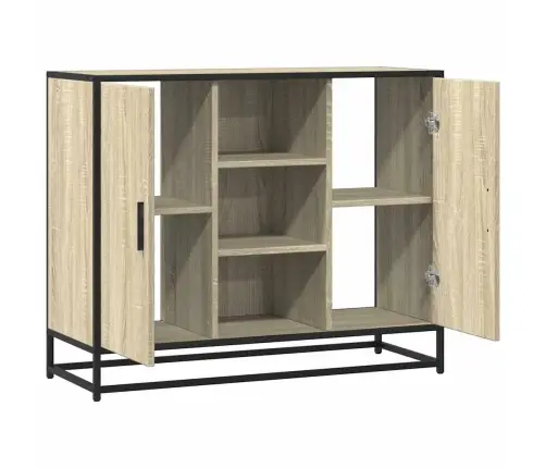 Kumode, Ozolkoka Krāsa, 92X35X76 Cm, Inženierijas Koks Vidaxl Kumode, Ozolkoka Krāsa, 92X35X76 Cm, Inženierijas Koks Vidaxl