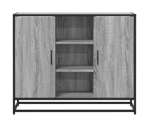 Kumode, Pelēka Ozolkoka, 92X35X76 Cm, Inženierijas Koks Vidaxl