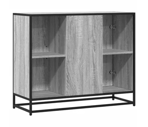 Kumode, Pelēka Ozolkoka, 92X35X76 Cm, Inženierijas Koks Vidaxl