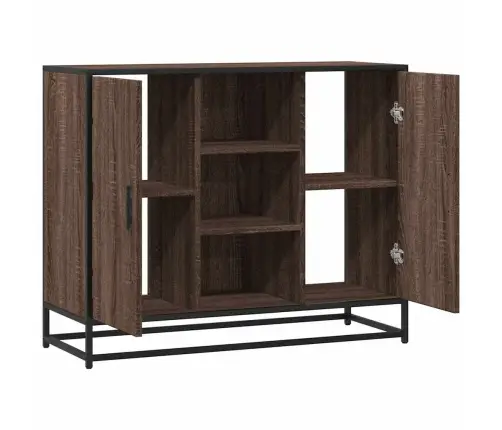 Kumode, Ozolkoka Krāsa, 92X35X76 Cm, Inženierijas Koks Vidaxl