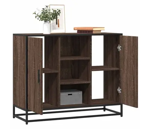 Kumode, Ozolkoka Krāsa, 92X35X76 Cm, Inženierijas Koks Vidaxl