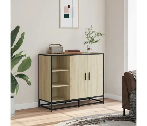 Šoninė Spintelė, Sonoma Ąžuolo, 92X35X76cm Apdirbta Mediena