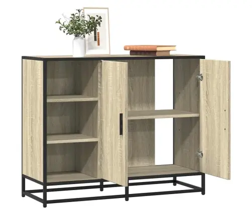 Šoninė Spintelė, Sonoma Ąžuolo, 92X35X76cm Apdirbta Mediena