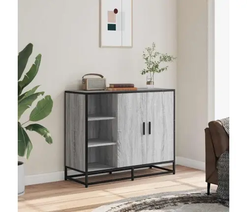 Kumode, Pelēka Ozolkoka, 92X35X76 Cm, Inženierijas Koks Vidaxl Kumode, Pelēka Ozolkoka, 92X35X76 Cm, Inženierijas Koks Vidaxl