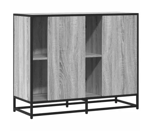 Kumode, Pelēka Ozolkoka, 92X35X76 Cm, Inženierijas Koks Vidaxl Kumode, Pelēka Ozolkoka, 92X35X76 Cm, Inženierijas Koks Vidaxl