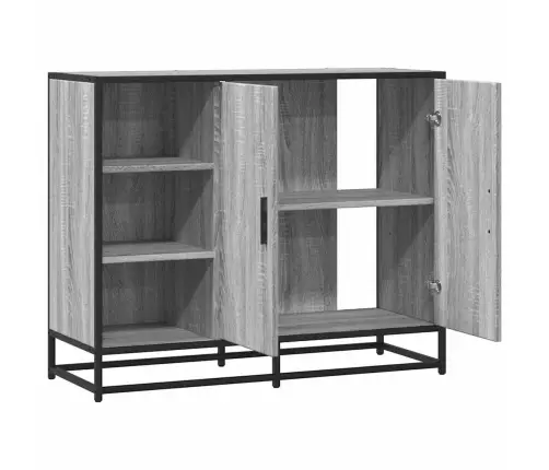 Kumode, Pelēka Ozolkoka, 92X35X76 Cm, Inženierijas Koks Vidaxl Kumode, Pelēka Ozolkoka, 92X35X76 Cm, Inženierijas Koks Vidaxl