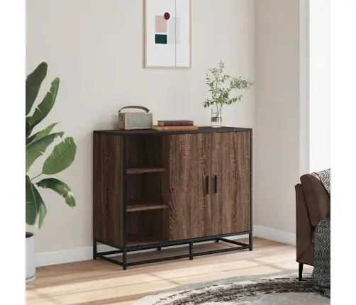 Kumode, Ozolkoka Krāsa, 92X35X76 Cm, Inženierijas Koks Vidaxl