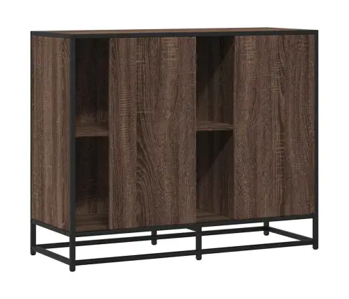 Kumode, Ozolkoka Krāsa, 92X35X76 Cm, Inženierijas Koks Vidaxl