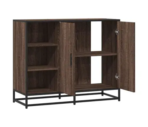 Kumode, Ozolkoka Krāsa, 92X35X76 Cm, Inženierijas Koks Vidaxl