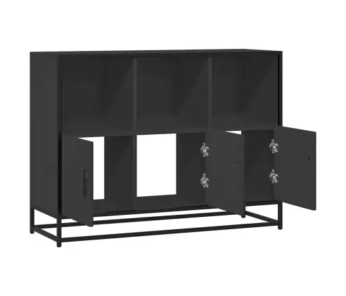 Kumode, Melns, 100X35X76 Cm, Inženierijas Koks Vidaxl