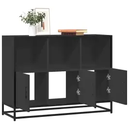 Kumode, Melns, 100X35X76 Cm, Inženierijas Koks Vidaxl