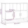 Bufete Sonoma Ozols 100X35X76 Cm Engineered Wood Vidaxl