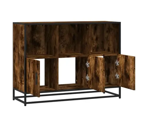 Kumode, Ozolkoka Krāsa, 100X35X76 Cm, Inženierijas Koks Vidaxl