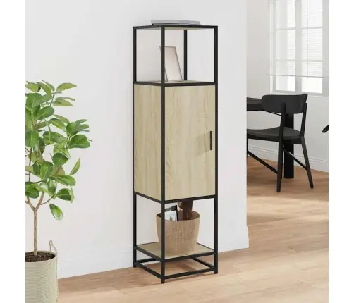 Augstā Dēlis Sonoma Ozols 35,5X35X139 Cm Inženierijas Koks Vidaxl