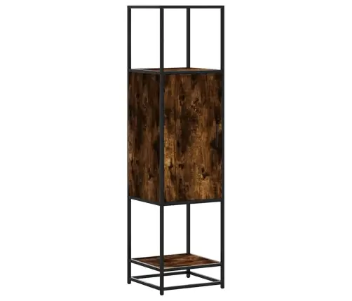 Highboard Rūkytas Ąžuolas 35,5X35X139 Cm Mediena Ir Metalas Highboard Rūkytas Ąžuolas 35,5X35X139 Cm Mediena Ir Metalas