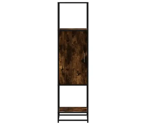 Highboard Rūkytas Ąžuolas 35,5X35X139 Cm Mediena Ir Metalas Highboard Rūkytas Ąžuolas 35,5X35X139 Cm Mediena Ir Metalas
