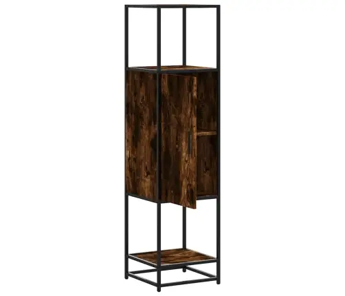 Highboard Rūkytas Ąžuolas 35,5X35X139 Cm Mediena Ir Metalas Highboard Rūkytas Ąžuolas 35,5X35X139 Cm Mediena Ir Metalas