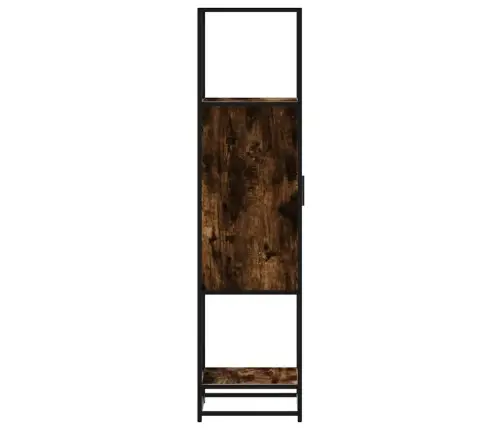 Highboard Rūkytas Ąžuolas 35,5X35X139 Cm Mediena Ir Metalas Highboard Rūkytas Ąžuolas 35,5X35X139 Cm Mediena Ir Metalas