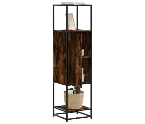 Highboard Rūkytas Ąžuolas 35,5X35X139 Cm Mediena Ir Metalas Highboard Rūkytas Ąžuolas 35,5X35X139 Cm Mediena Ir Metalas