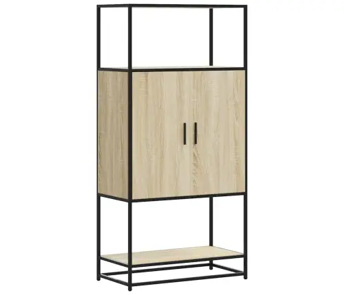 Augstā Dēlis Sonoma Ozols 68X35X139 Cm Inženierijas Koks Metāls Vidaxl Augstā Dēlis Sonoma Ozols 68X35X139 Cm Inženierijas Koks Metāls Vidaxl