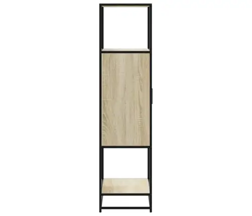 Augstā Dēlis Sonoma Ozols 68X35X139 Cm Inženierijas Koks Metāls Vidaxl Augstā Dēlis Sonoma Ozols 68X35X139 Cm Inženierijas Koks Metāls Vidaxl