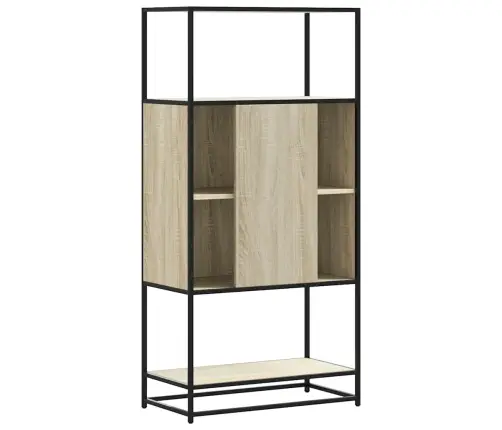 Augstā Dēlis Sonoma Ozols 68X35X139 Cm Inženierijas Koks Metāls Vidaxl Augstā Dēlis Sonoma Ozols 68X35X139 Cm Inženierijas Koks Metāls Vidaxl