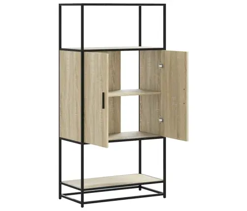 Augstā Dēlis Sonoma Ozols 68X35X139 Cm Inženierijas Koks Metāls Vidaxl Augstā Dēlis Sonoma Ozols 68X35X139 Cm Inženierijas Koks Metāls Vidaxl