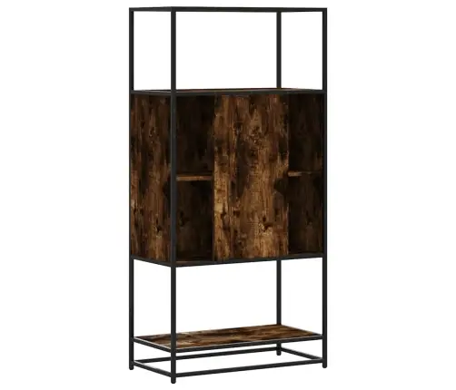 Augstā Dēlis Ozola Krāsa 68X35X139 Cm Inženierijas Koks Metāls Vidaxl