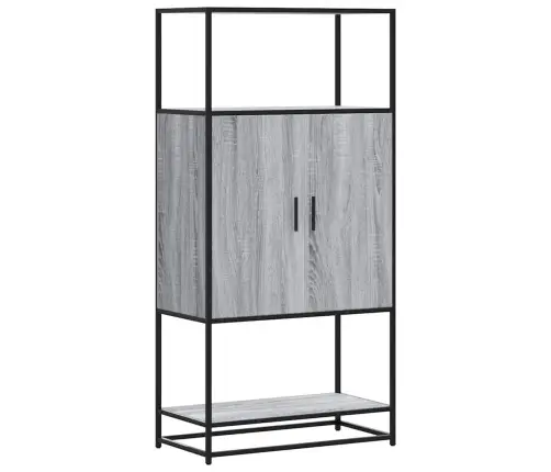 Highboard Pilka Sonoma 68X35X139 Cm Mediena Ir Metalas Highboard Pilka Sonoma 68X35X139 Cm Mediena Ir Metalas