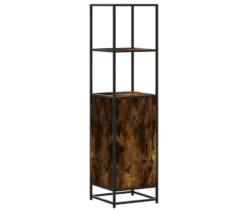 Highboard Rūkytas Ąžuolas 35,5X35X139 Cm Mediena Ir Metalas