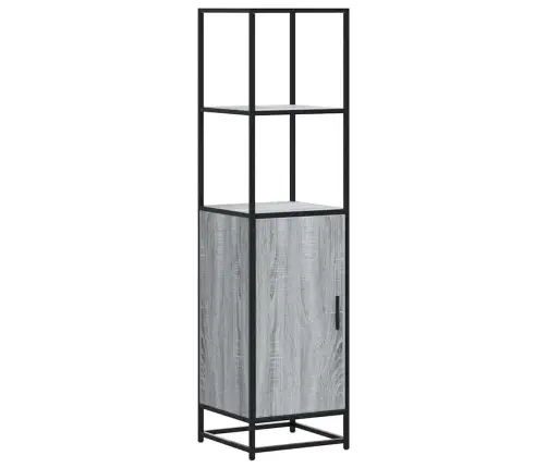 Highboard Gray Sonoma Inžinerinis Medis Ir Metalas