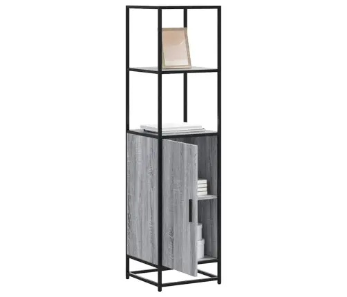 Highboard Gray Sonoma Inžinerinis Medis Ir Metalas
