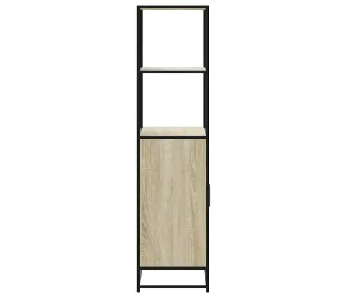 Aukšta Lenta Sonoma Ąžuolas 68X35X139 Cm Mediena Ir Metalas