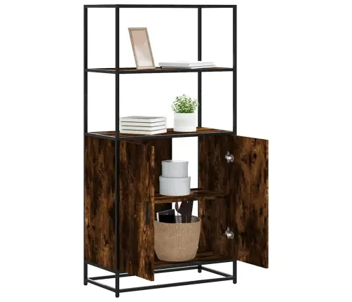 Highboard Suitsutamm 68X35X139 Cm Engineered Wood And Metal