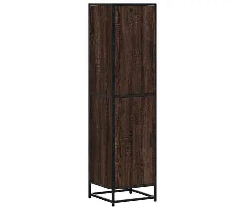 Highboard Pruun Tamm 35,5X35X139 Cm Engineered Wood And Metal