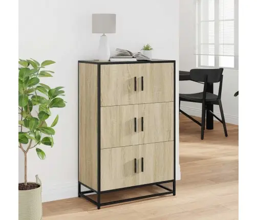 Highboard Sonoma Tamm 68X35X106,5 Cm Inseneritud Puit Ja Metall